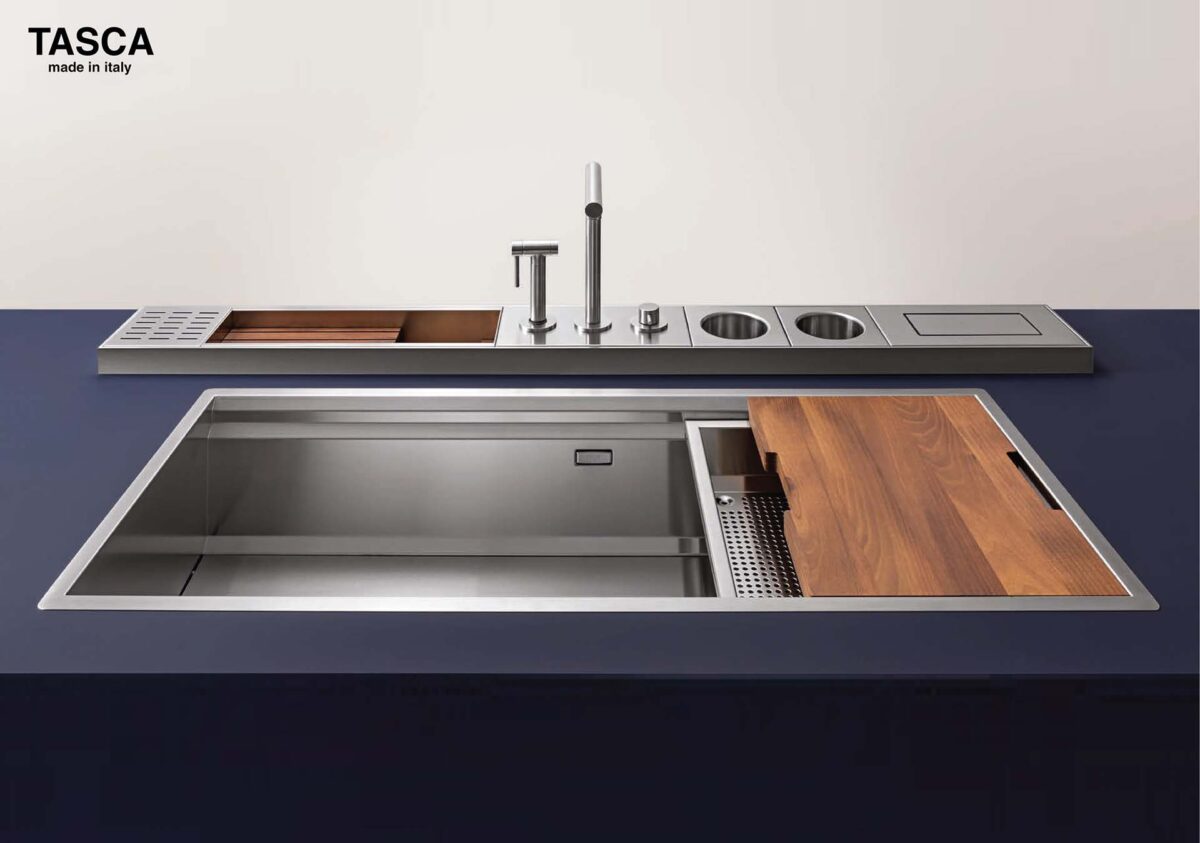 Chậu rửa bát inox NOBINOX TASCA STEP NT644U SA7000C 1 hố - Ảnh 4