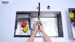 hinh anh thuc te Chau rua bat inox NOBINOX TASCA STEP NT644U SA7000C 11
