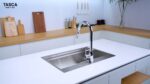 Chậu rửa bát inox NOBINOX TASCA STEP NT651T SA7000B 1 hố - Ảnh 4