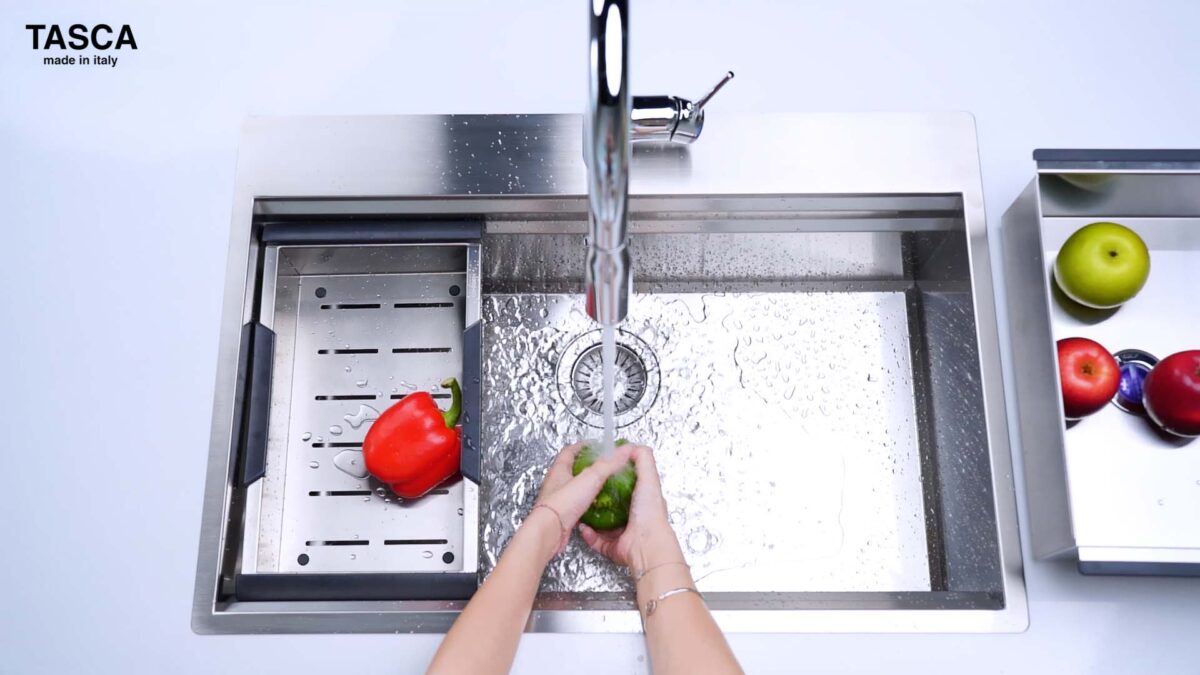Chậu rửa bát inox NOBINOX TASCA STEP NT651T SA7000B 1 hố - Ảnh 14