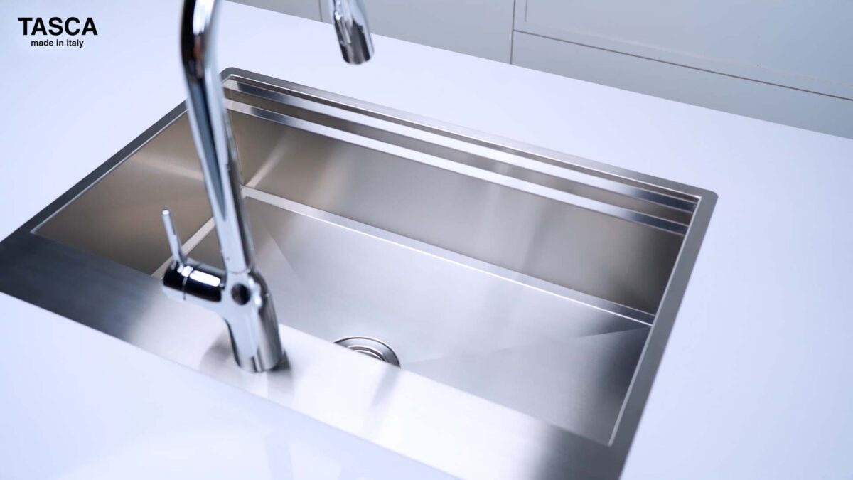 Chậu rửa bát inox NOBINOX TASCA STEP NT651T SA7000B 1 hố - Ảnh 6