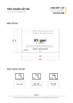 kich thuoc cat da Chau rua bat KLUGER KU8121B dong K200