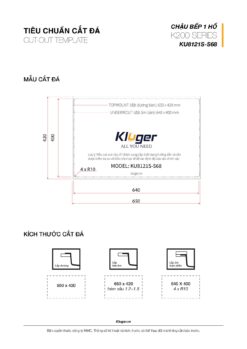 kich thuoc cat da Chau rua bat KLUGER KU8121S dong K200