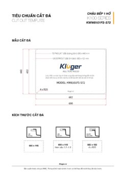 kich thuoc cat da Chau rua bat KLUGER KW8101FS dong K100