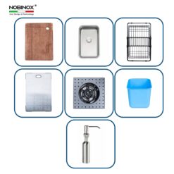 phu kien Chau rua bat inox NOBINOX LUMIA NJ511B