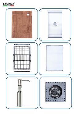 phu kien Chau rua bat inox NOBINOX RAZIA NJ577