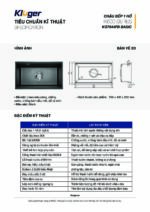 Chậu rửa bát inox KLUGER KG7644FB Basic dòng K600 1 hố - Ảnh 4