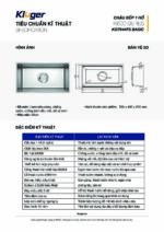 Chậu rửa bát inox KLUGER KG7644FS Basic 1 hố - Ảnh 4