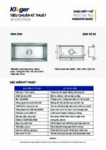 Chậu rửa bát inox KLUGER KG8644FS Basic 1 hố - Ảnh 4