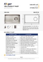 Chậu rửa bát inox KLUGER KY7545SL Plus 1 hố - Ảnh 4