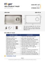 Chậu rửa bát inox KLUGER KY8045SL Plus dòng TOYA 1 hố - Ảnh 4