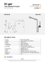 Vòi rửa bát KLUGER KLF0001C rút dây - Ảnh 5