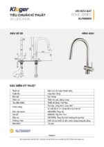 Vòi rửa bát KLUGER KLF0008SS rút dây - Ảnh 5