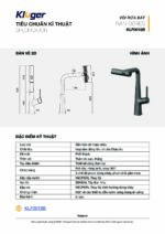 Vòi rửa bát KLUGER KLF0018B rút dây - Ảnh 5