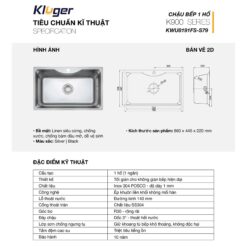 tinh nang Chau rua bat KLUGER KW8191FS dong K900
