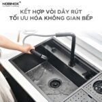 Chậu rửa bát inox NOBINOX LUMIA NJ510B 1 hố - Ảnh 6