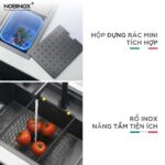 Chậu rửa bát inox NOBINOX LUMIA NJ510B 1 hố - Ảnh 9