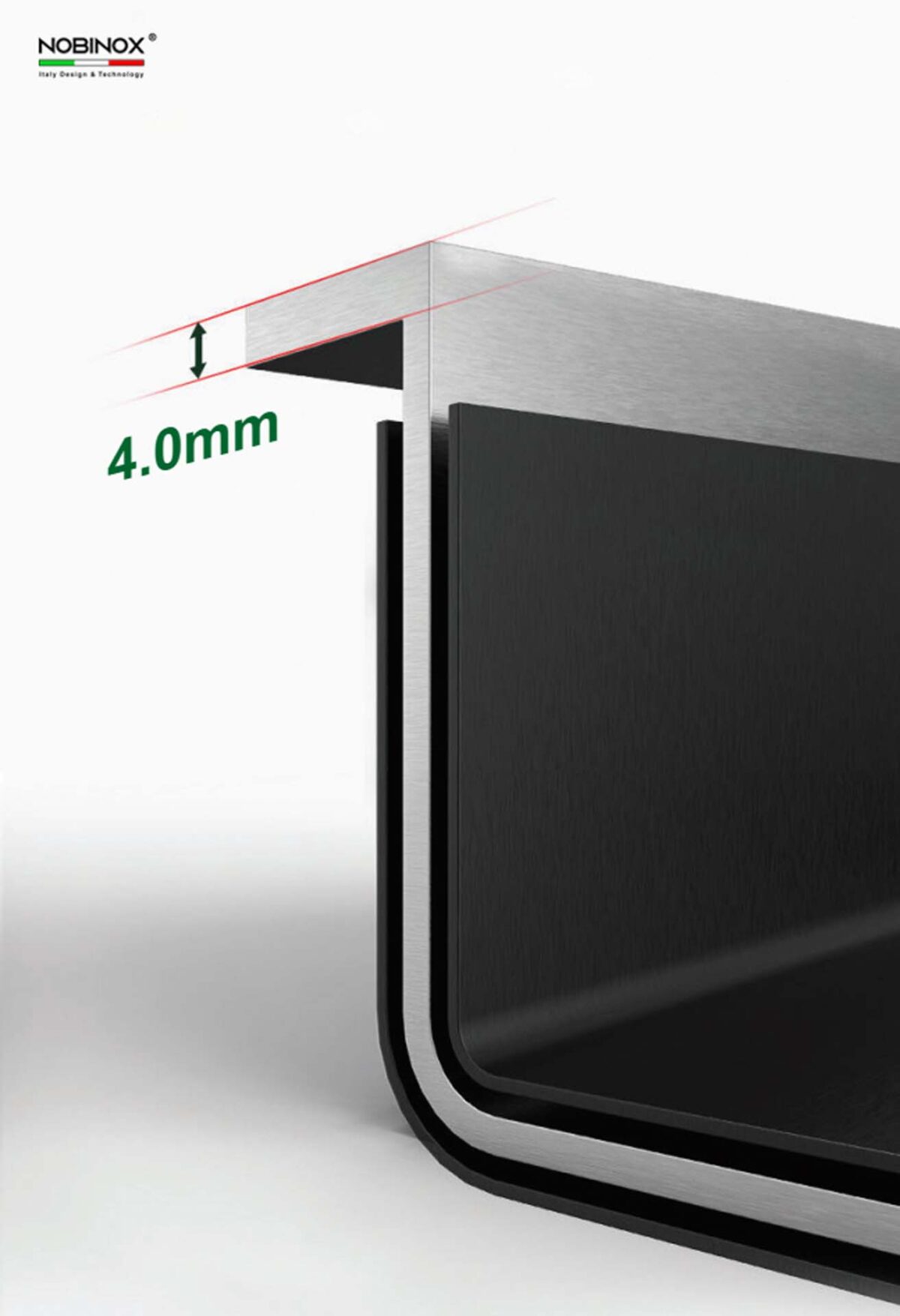 Chậu rửa bát inox NOBINOX LUMIA NJ513B 2 hố - Ảnh 4