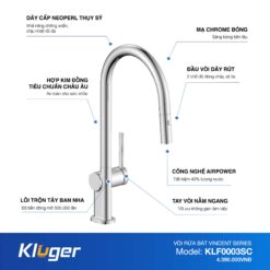 tinh nang Voi rua bat KLUGER KLF0003SC
