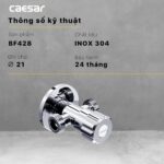 Van khóa T chia nước CAESAR BF428 - Ảnh 2
