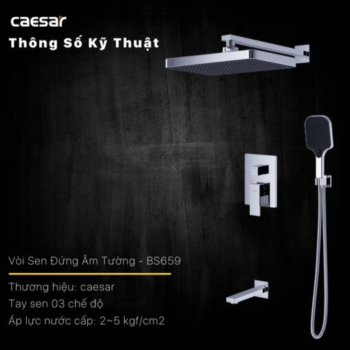 TINH NANG Voi sen am tuong CAESAR BS659 nong lanh 15