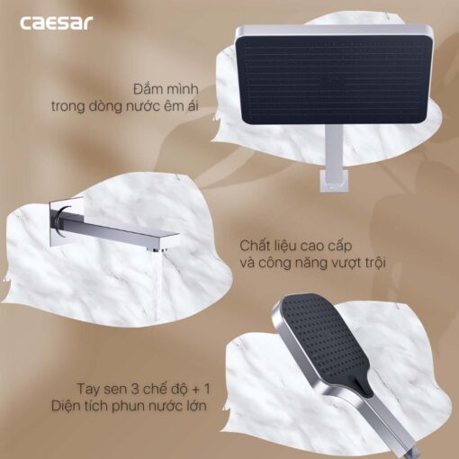 TINH NANG Voi sen am tuong CAESAR BS659 nong lanh 2
