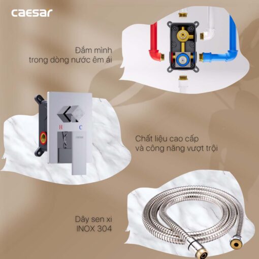 TINH NANG Voi sen am tuong CAESAR BS659 nong lanh 3