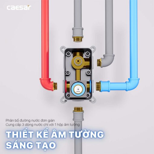 TINH NANG Voi sen am tuong CAESAR BS659 nong lanh 4