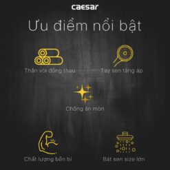 TINH NANG Voi sen am tuong CAESAR BS659 nong lanh 7