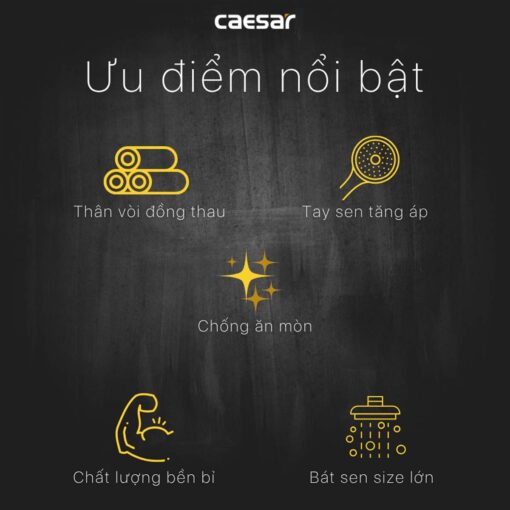 TINH NANG Voi sen am tuong CAESAR BS659 nong lanh 7