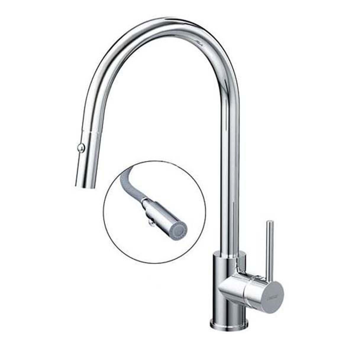 Vòi rửa bát CAESAR K079C lạnh rút dây Vòi rửa bát CAESAR K079C lạnh rút dây