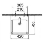 Chậu lavabo treo tường CAESAR LF5261 PF2463 chân lửng - Ảnh 2
