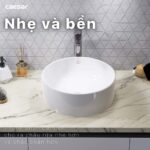Chậu lavabo đặt bàn CAESAR L5225 - Ảnh 11