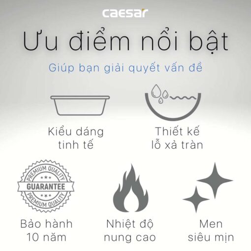 tinh nang Chau lavabo treo tuong CAESAR LF5263 PF2463 chan lung 3