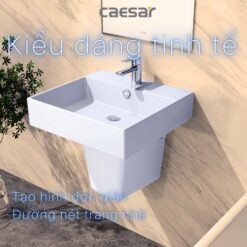tinh nang Chau lavabo treo tuong CAESAR LF5263 PF2463 chan lung 4