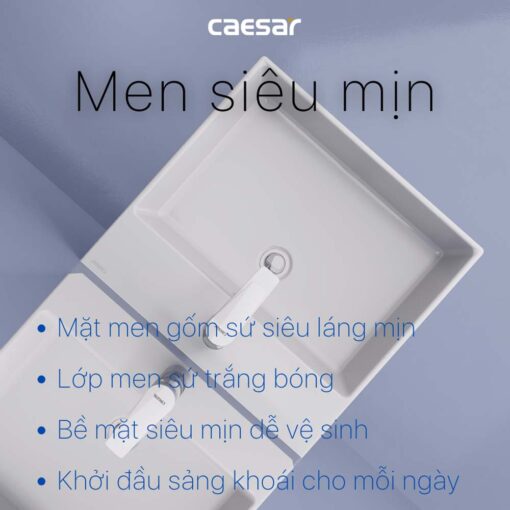 tinh nang Chau lavabo treo tuong CAESAR LF5263 PF2463 chan lung 5