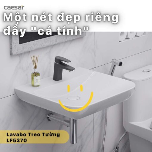 tinh nang Chau lavabo treo tuong CAESAR LF5370 PF2463 chan lung 1