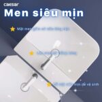 Chậu lavabo treo tường CAESAR LF5370 PF2463 chân lửng - Ảnh 5