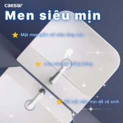tinh nang Chau lavabo treo tuong CAESAR LF5370 PF2463 chan lung 3