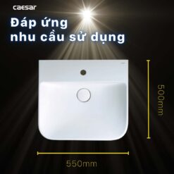 tinh nang Chau lavabo treo tuong CAESAR LF5370 PF2463 chan lung 6