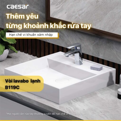 tinh nang Voi lavabo CAESAR B119C nuoc lanh 1