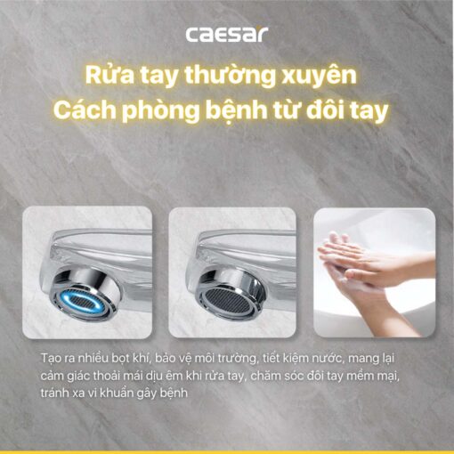 tinh nang Voi lavabo CAESAR B119C nuoc lanh 2