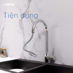 Vòi rửa bát CAESAR K079C lạnh rút dây 11 tinh nang Voi rua bat CAESAR K079C lanh rut day 11