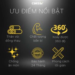 Vòi rửa bát CAESAR K079C lạnh rút dây 2 tinh nang Voi rua bat CAESAR K079C lanh rut day 2
