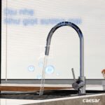 Vòi rửa bát CAESAR K079C lạnh rút dây - Ảnh 7