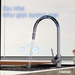 Vòi rửa bát CAESAR K079C lạnh rút dây 6 tinh nang Voi rua bat CAESAR K079C lanh rut day 6