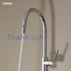 Vòi rửa bát CAESAR K079C lạnh rút dây 7 tinh nang Voi rua bat CAESAR K079C lanh rut day 7