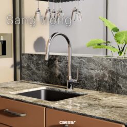 Vòi rửa bát CAESAR K079C lạnh rút dây 8 tinh nang Voi rua bat CAESAR K079C lanh rut day 8