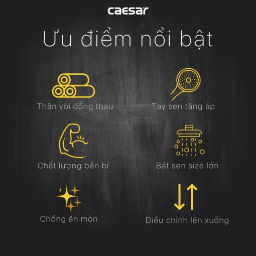 tinh nang Voi sen cay Caesar S1038S nhiet do 2