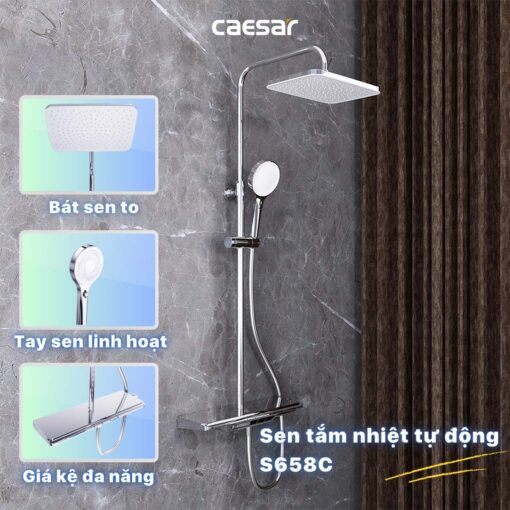 tinh nang Voi sen cay Caesar S658C nhiet do 8